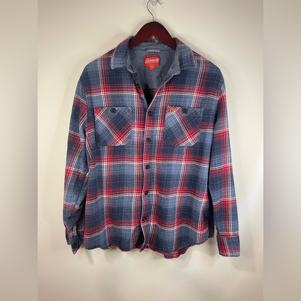 Coleman Red and Blue Plaid‎ flannel